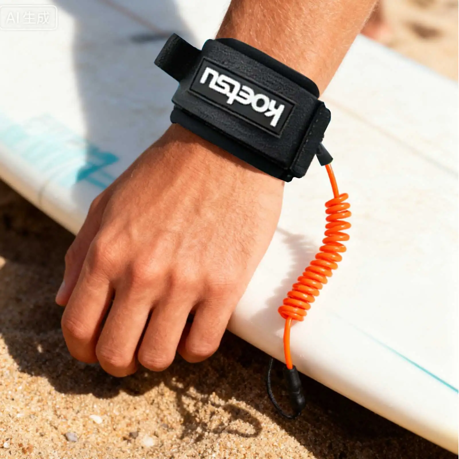 SUP Paddle Board Leash TPU Material Strong Cord Stand UP Paddle Board Leg Rope Elastic Stretchable for Fishing Tools Rods Strap