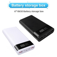 DIY18650 Battery Storage Charging Box Storage Box Case Without Battery Dual USB Type-C 5V Suitable for iPhone Xiaomi Huawei