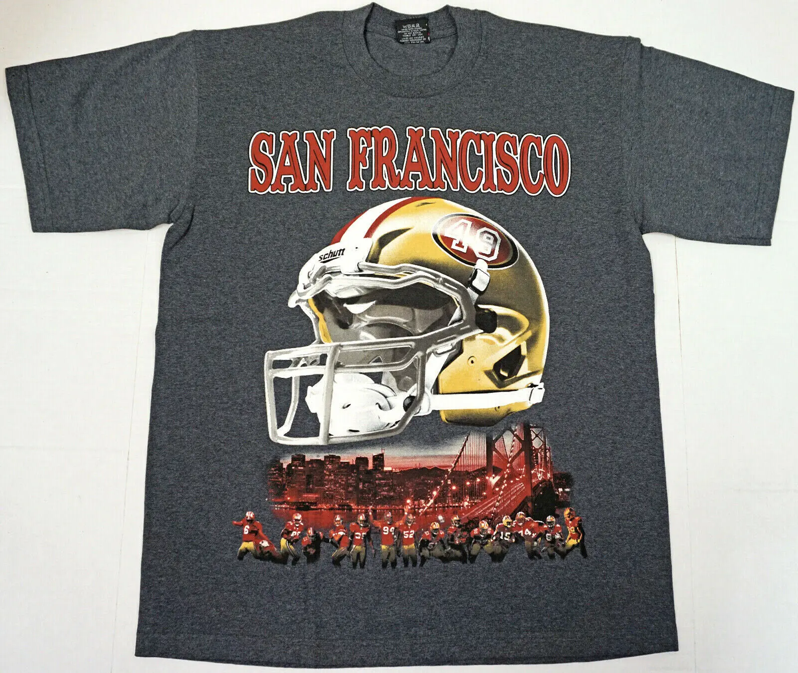 SAN FRANCISCO T-shirt SF NINER Faithful Football Tee 100%Cotton Men's New