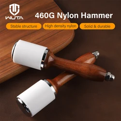 WUTA Professional Leather Carve Hammer 460g Nylon martelli martello manico in legno per Leathercraft Punch Printing Percussion strumento fai da te