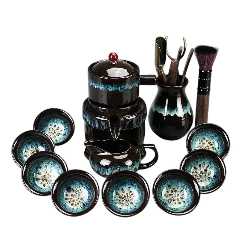 

High-end kung fu tea set Chinese porcelain teapot and cup complete travel ceremony