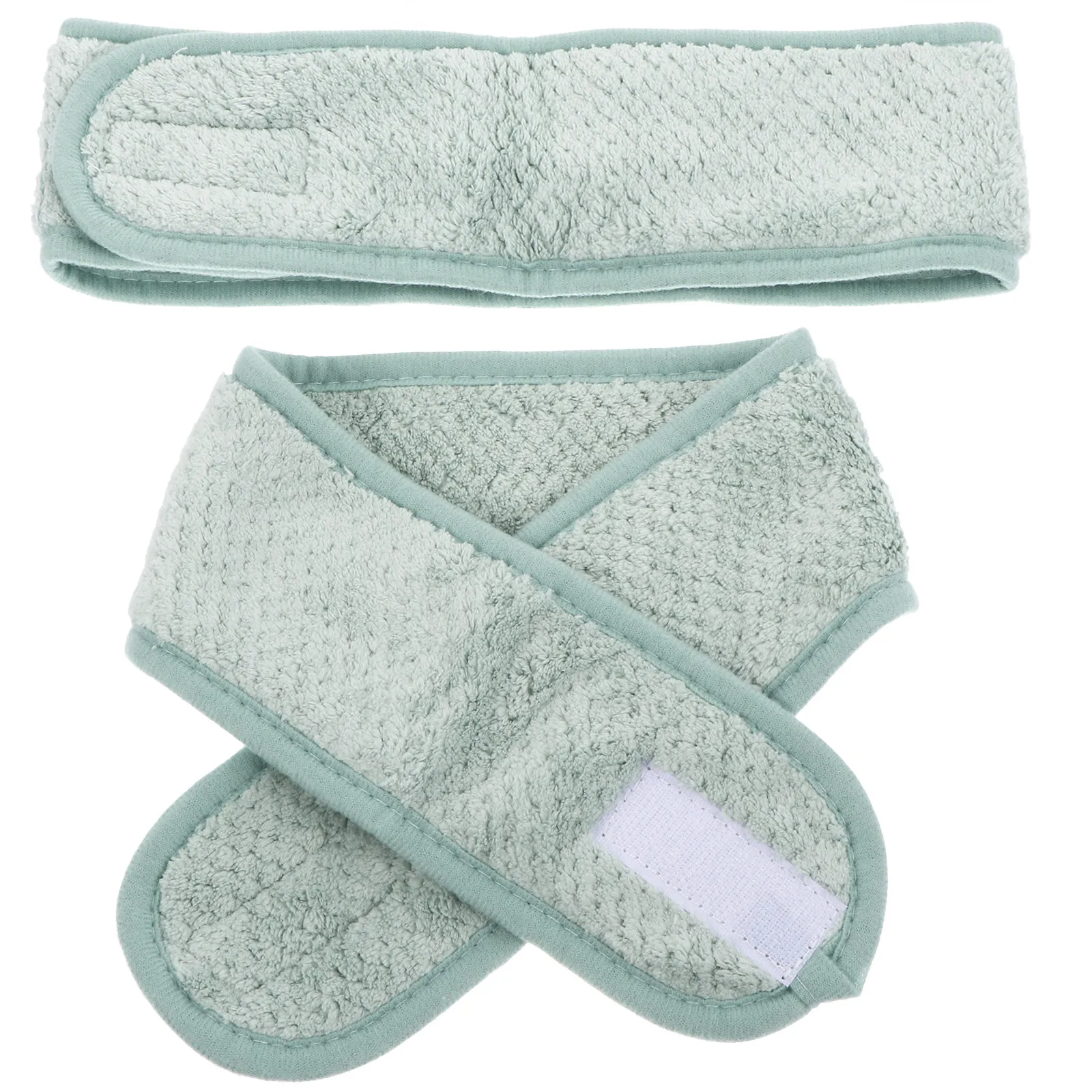 

2 шт. эластичных многоразовых повязок для лица для женщин: для умывания, душа, ванны, подарок, повязка для макияжа