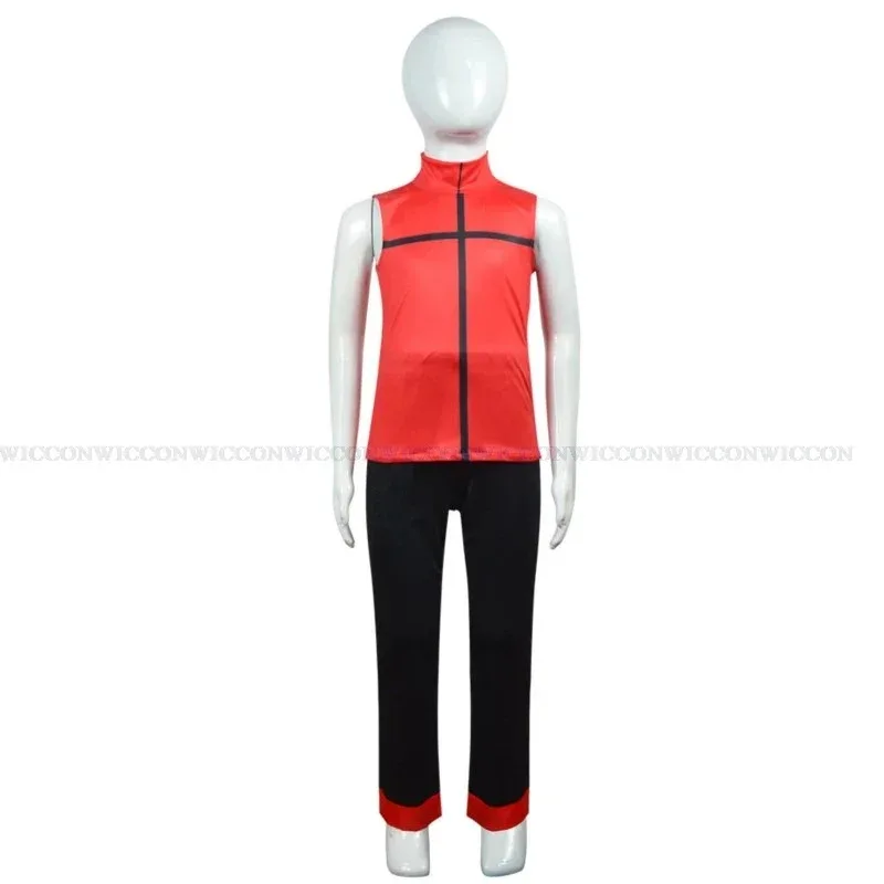 

Hazbin Cosplay Hotel Uniform Alastor Cosplay Costume Kids Halloween Carnival Christmas Costumes Children Cosplay Red Suit 778GC