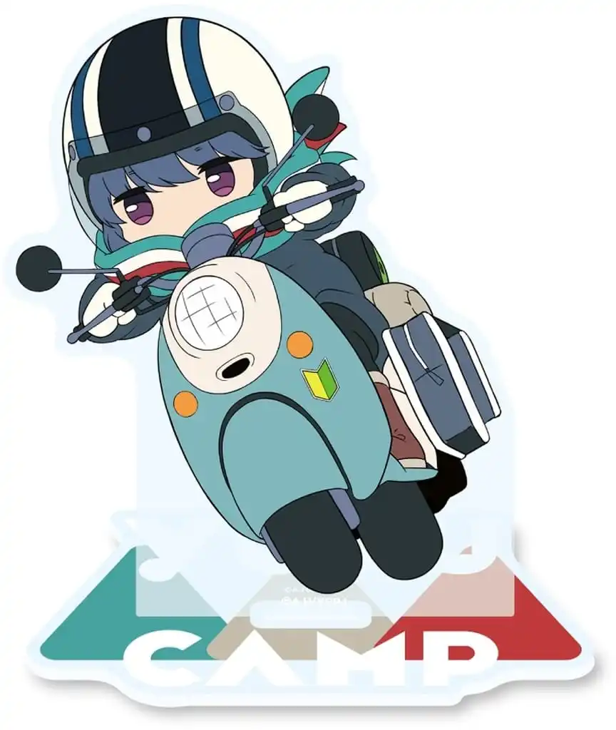 Anime Laid-Back Yuru Camp Shima Rin Kagamihara Nadeshiko Acrylic Stand Figure Display Cosplay Charm Cartoon Desktop 10CM - Image 3