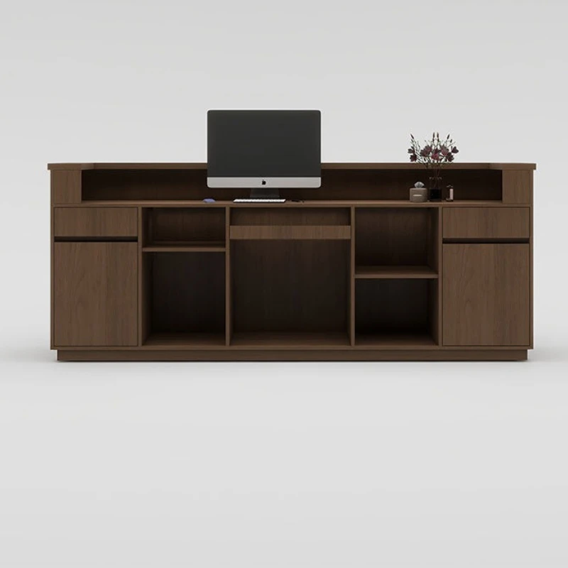 

Light Luxury Small Simple Reception Desks Wicker Beauty Salon Reception Desks Clothing Office Furniture Военное ДелоZY40JDT