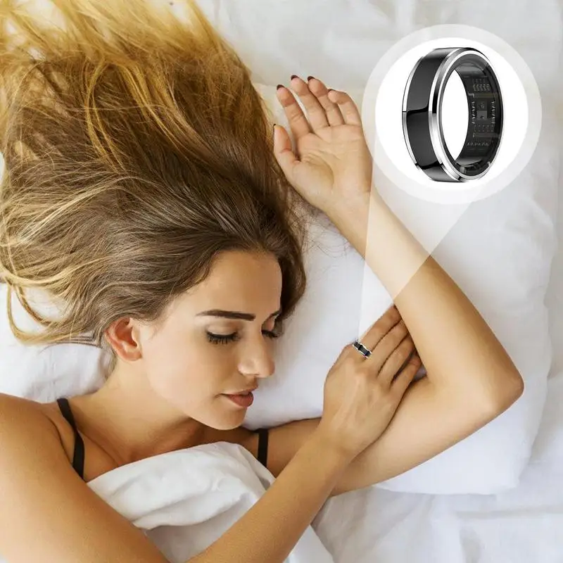 

Sleep Tracker Ring Health Tracker Sleep Recorder BT 3-5 Days Battery Life Tracker For Sleep Tracking Waterproof Ring Tracker For