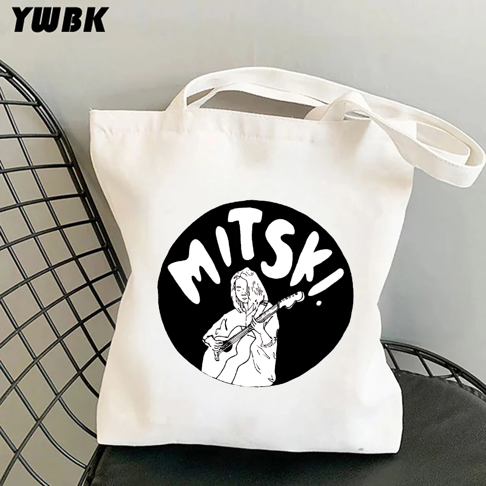 Mitski Singer Shopping Bag Women Canvas Be The Cowboy Tote Eco Bag Cartoon Bury Me At Makeout Creek Shopper Shoulder Bags