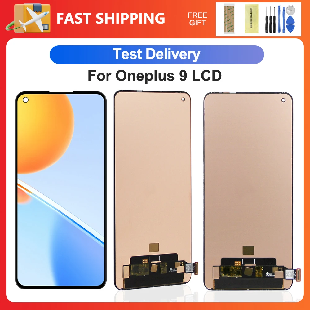 For OnePlus 9 6.55''For  1+9 LE2113 LE2111 LE2110 LE2117 LE2115 LCD Display Touch Screen Digitizer Assembly Replacement