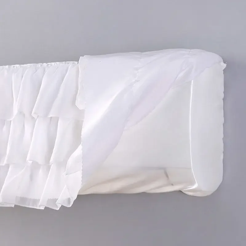 Household Dust-proof Air Conditioner Covers Simple All-Inclusive Hanging Conditioning Protective  Lace Luxury Anti Blow Cleaning
