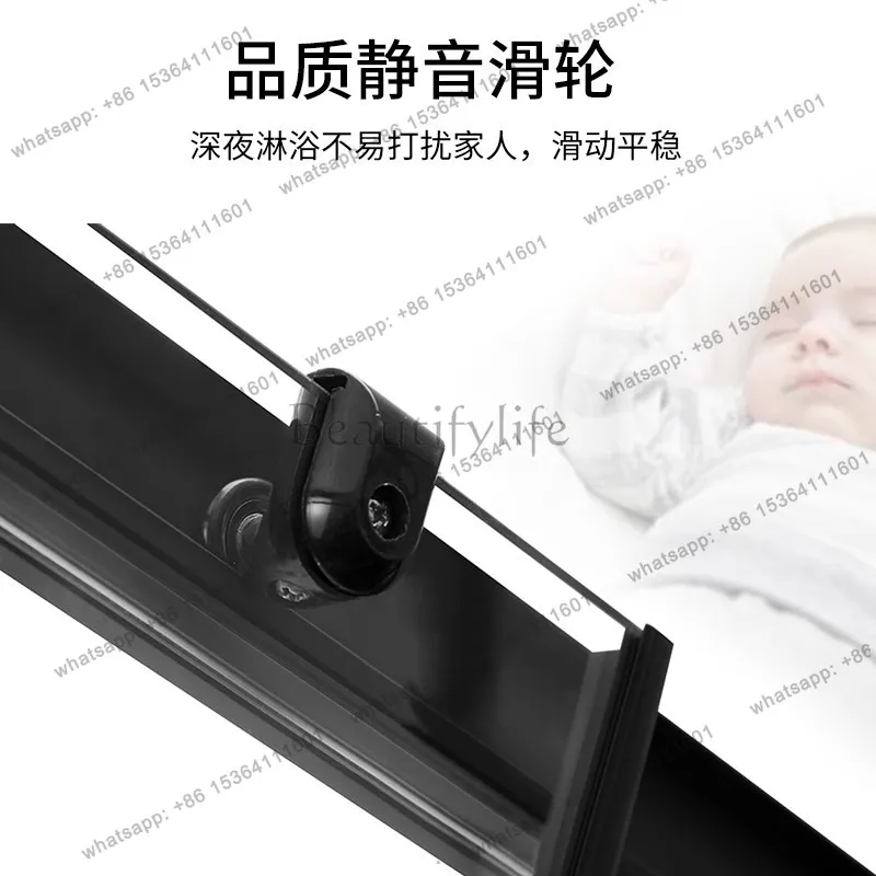 Integral shower room Integrated bathroom Indoor toilet Dry and wet separation Integrated bathroom Glass sliding door Bath room