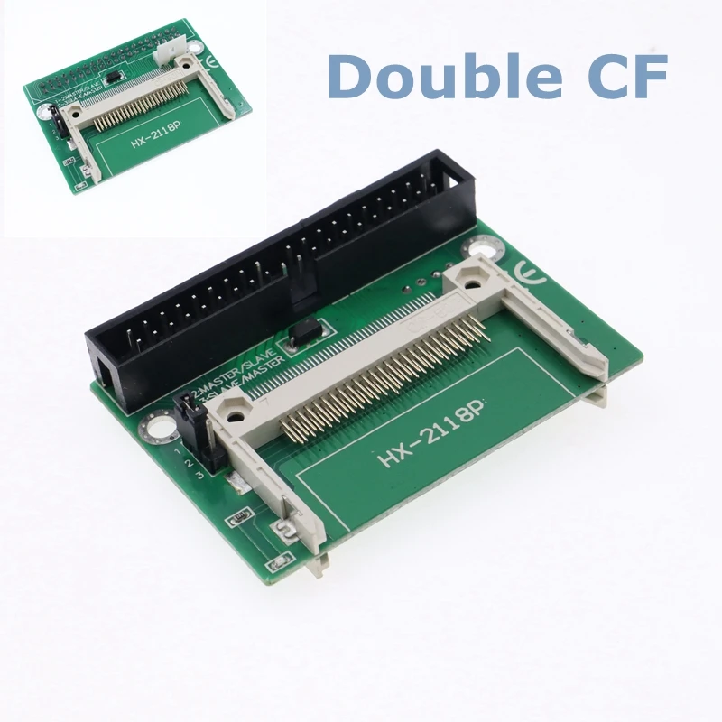 

3.5inch 2 x CF To IDE Compact Flash Card Adapter Bootable 40pin CF To IDE 3.5" HDD Hard Drive Converter Adaptor Male Connector
