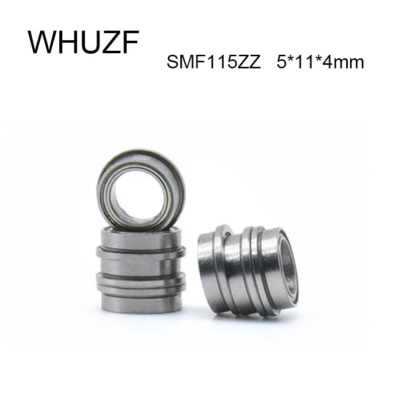 

SMF115ZZ Flange Bearing 5x11x4 mm 10/20/50PCS ABEC-1 Double Shielded Stainless Steel Flanged SMF115 ZZ Ball Bearings SMF115Z 115