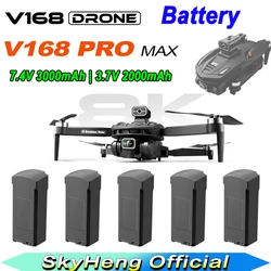 V168 프로 맥스 GPS 드론용 배터리, 오리지널 3.7V 2000mAh, V168/V168 프로 UAV 예비 배터리, 드론 액세서리 부품, 7.4V 3000mAh