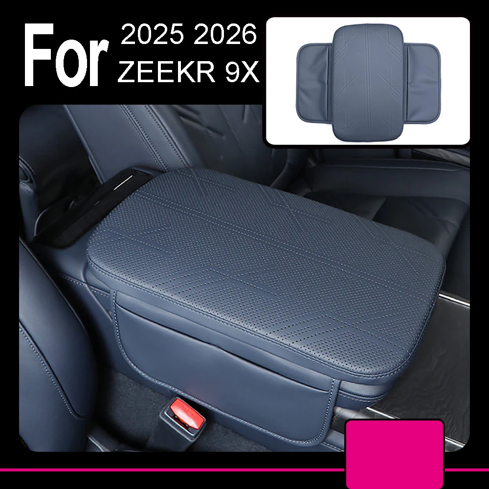 

Car Handrail Box Pad Fit For ZEEKR 9X 2025 2026 Dedicated Central Armrest Cover Height Increasing Pad Leather Protective Cover