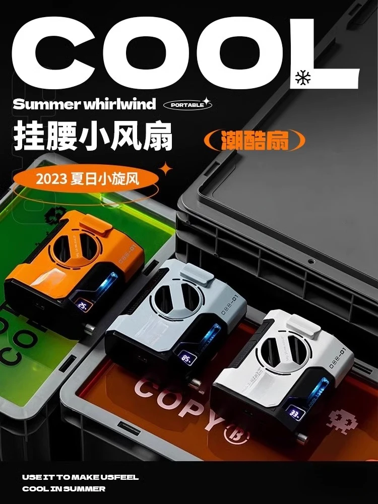 مروحة عمر بطارية طويلة للغاية بمشبك رقبة محمول جديد لعام 2025