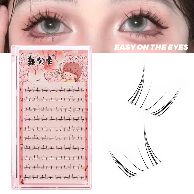 DINGSEN Unterwimpern 10 Reihen Einzelne Natürliche Lange Wimpern Make-up Kurze Untere Wimpern Segmentierte Untere Wimpernverlängerung – Detail 2