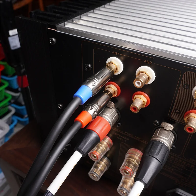 ABBK-6.35mmメス-2 RCAオスケーブル ステレオオーディオケーブル 1/4インチTRSジャック-2 RCAオーディオYスプリッターケーブル