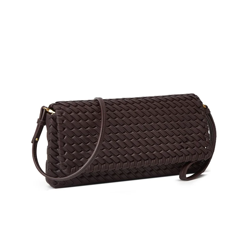 

2025 New Brand Designer Luxury Woven Women's Bags Fashion PU Leather Shoulder Bags Vintage High-end Flap Envelope Crossbody Bags