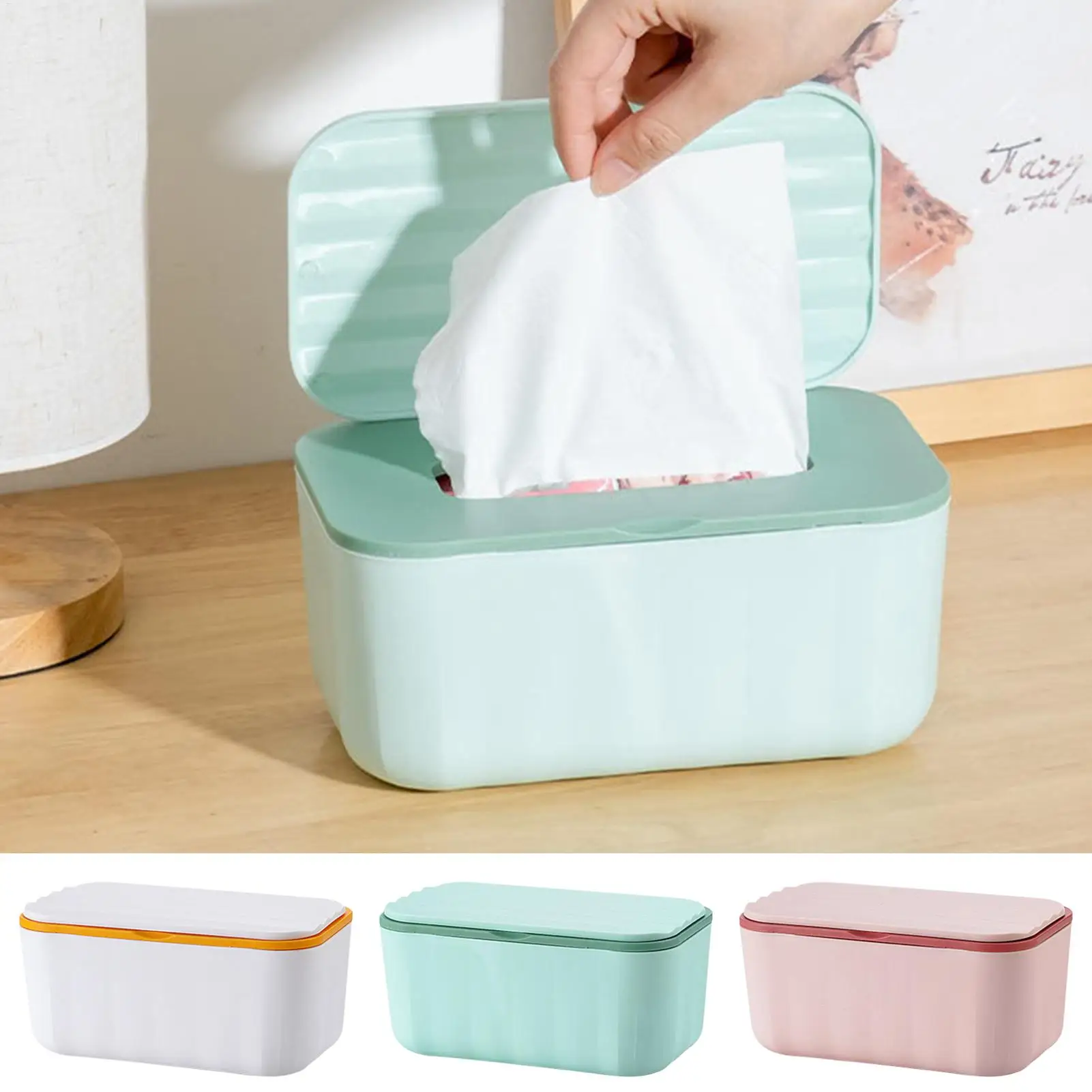 Tücher Box Fall Staubdicht Nass Tissue Box Mit Deckel Nass Tissue Lagerung Halter Spender Für Home Auto Büro Papier Tissue Organizer