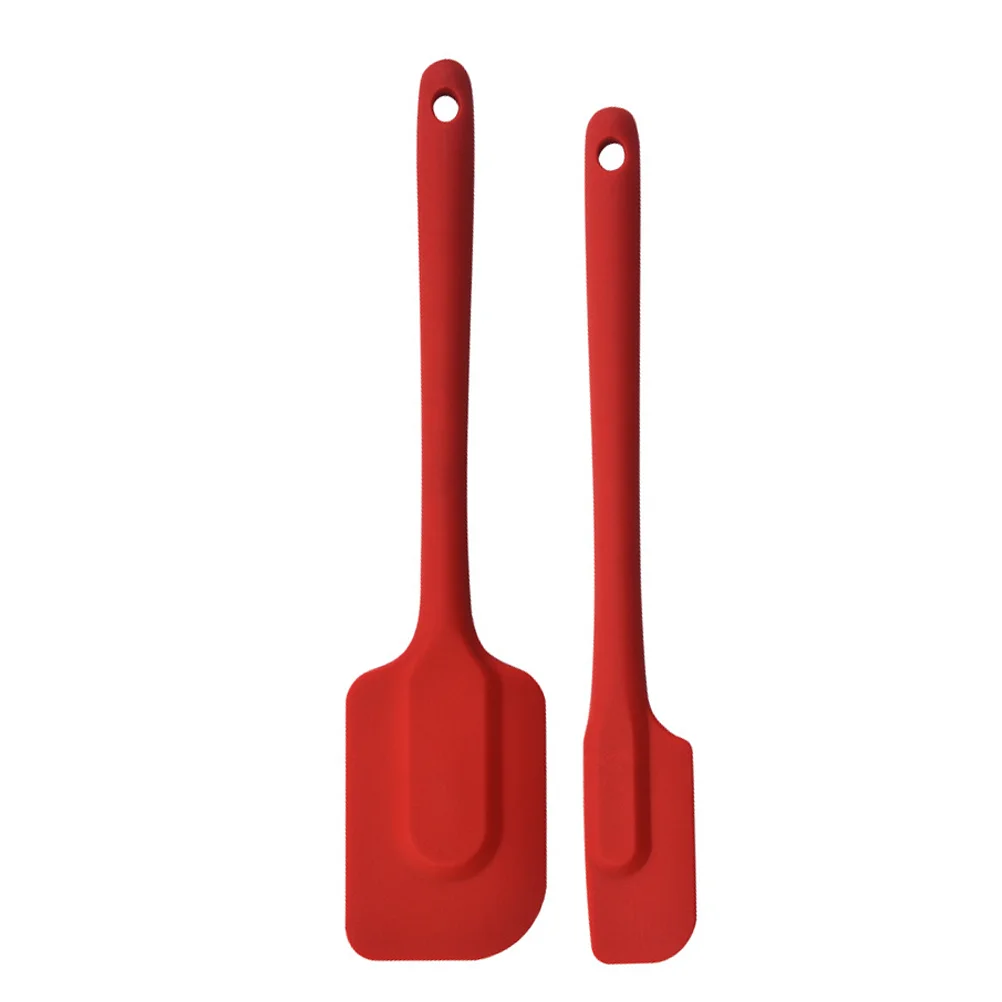 

2 Pcs Cheezeits Silicone Spatula Butter Spreader Multi-function Cheese Knife Red Convenient Peanut