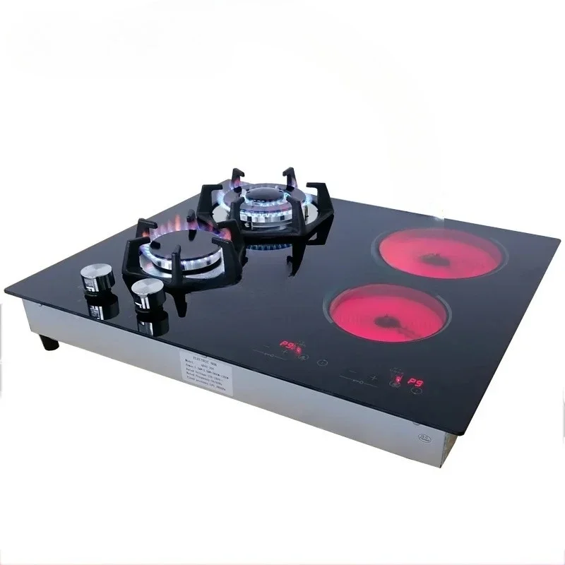 Kitchen Table and Built in Hybrid 4 Burners Cooking Gas Stove Electric Infrared Cookers