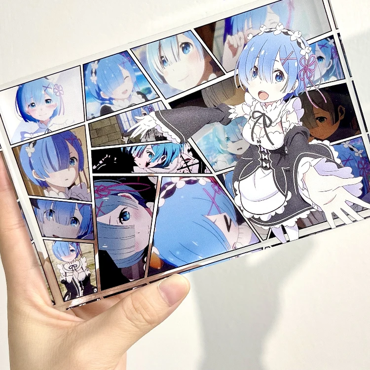 Anime Re: Życie w innym świecie od zera Figurka Rem Ram Komiks Akrylowy Stojak na Biurko Ozdoba Zabawki Kolekcjonerskie Prezenty dla Fanów