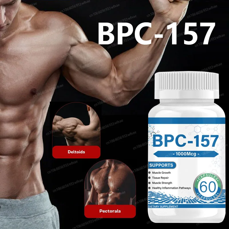 BPC-157 Muscle Builder for Men Supports Muscle Growth, Size, Strength - Natural Muscle Building Supplement & Energy Booster