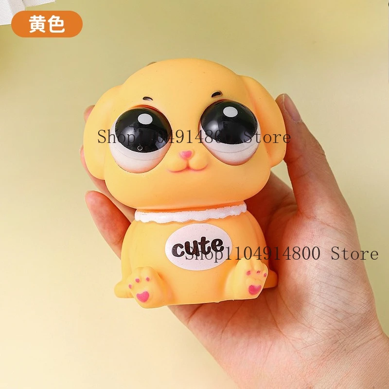 Zabawka antystresowa Kreatywny Smok Dinozaur z Wydzielającymi Się Oczami, Śmieszna Zabawka Sensoryczna do Ściskania i Wyładowywania Energii