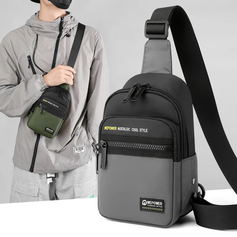 

Men Cross Body Messenger Backpack Sling Bag Travel Military Fashion Small Male Nylon Crossbody Shoulder Chest Pack