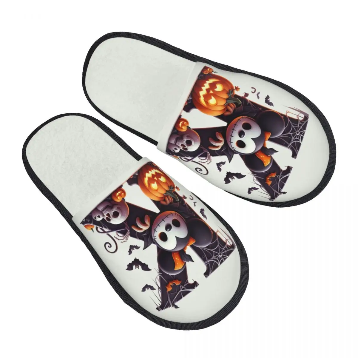 

Custom Mickey Mouse Anime Cartoon Cozy Scuff With Memory Foam Slippers Women Hotel House Shoes