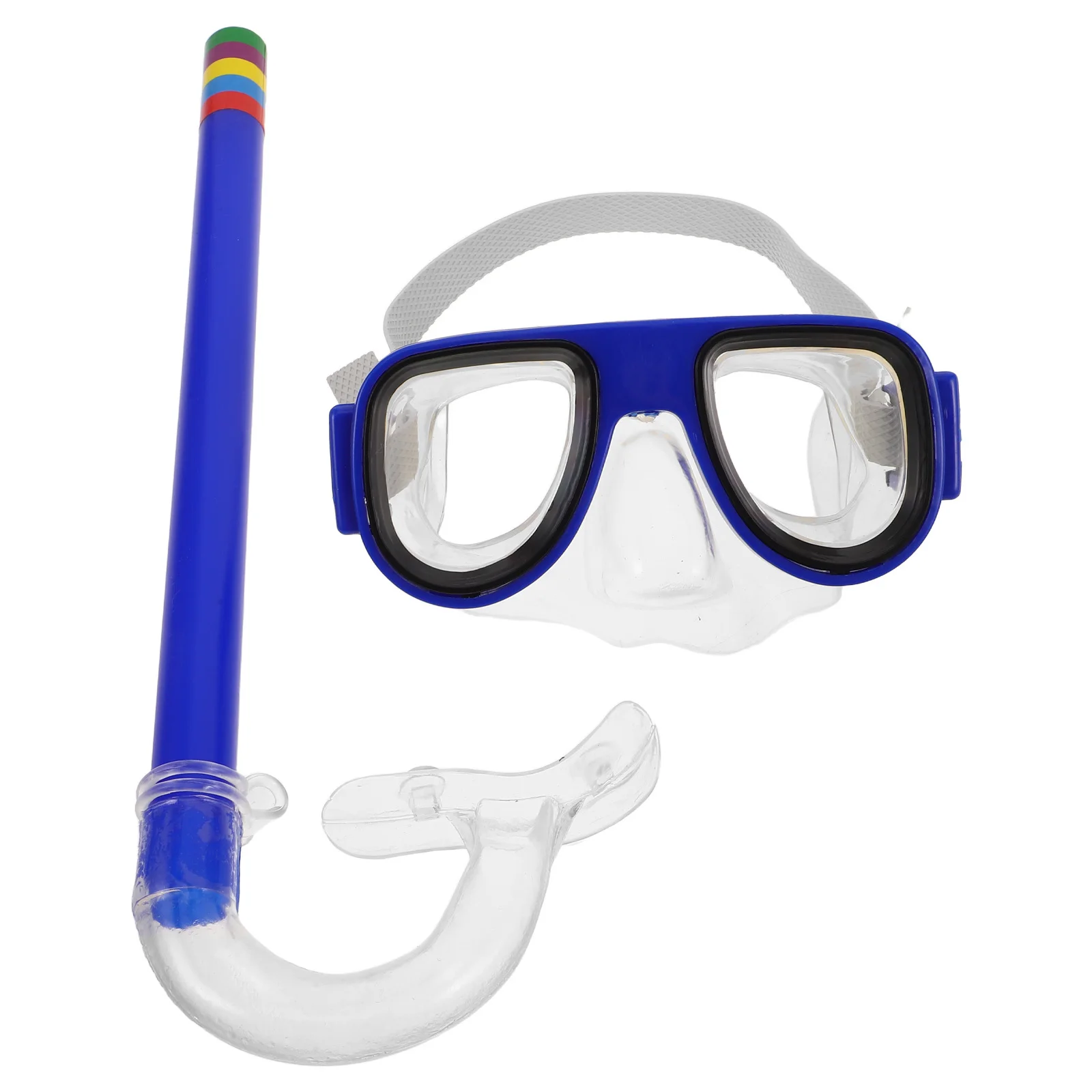 

1Set Junior Snorkeling Gear Crystal Clear Dive Mask Soft Silicone Fit Comfortable for Kids Park Underwater