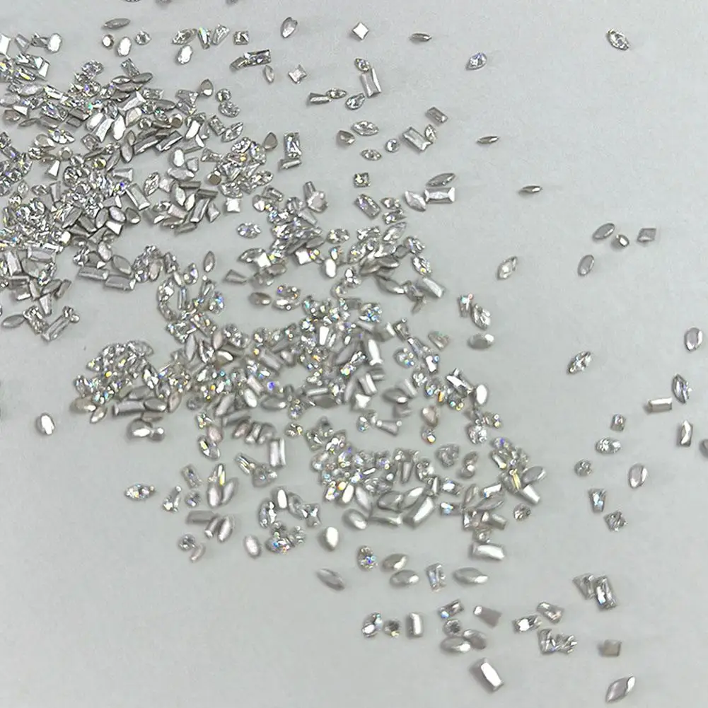 100pcs Super Glitter Mini Zircon 3D ail Art Decorations Garment Rhinestone Manicure Accessories D4A2