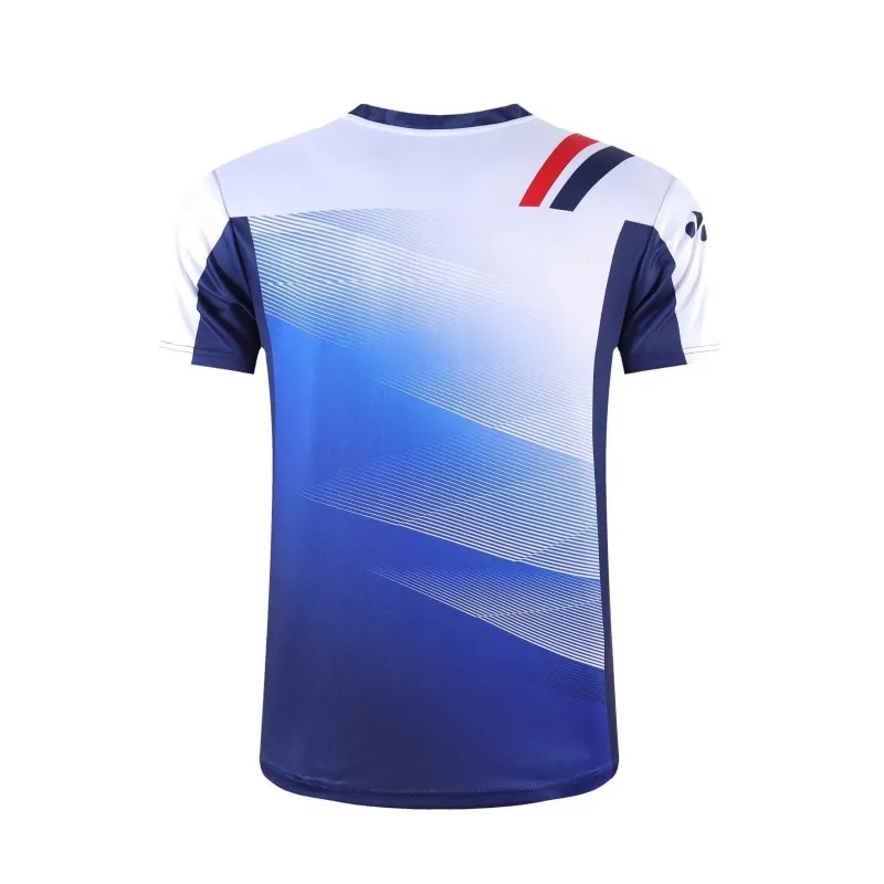 Customized men's and women's badminton T-shirt quick drying breathable light tennis T-shirt can be printed LOGO and name