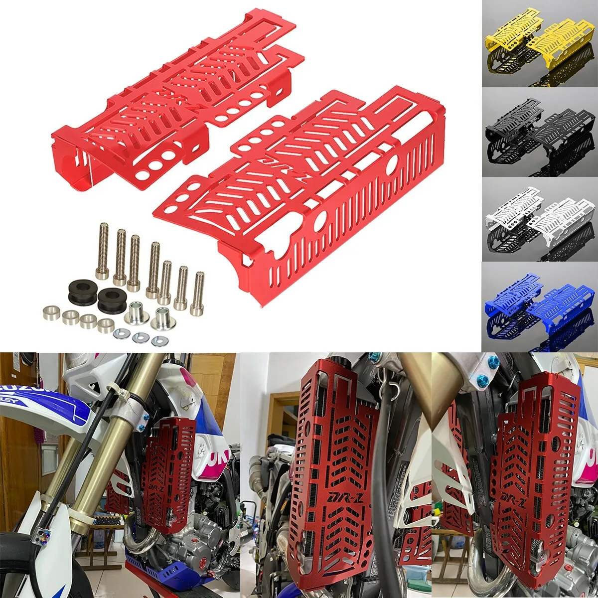 

For SUZUKI DRZ400SM DRZ400S DR-Z400S DR-Z400E DRZ400E Radiator Grille Guard Protector Radiator Grille Guard Cover Protector