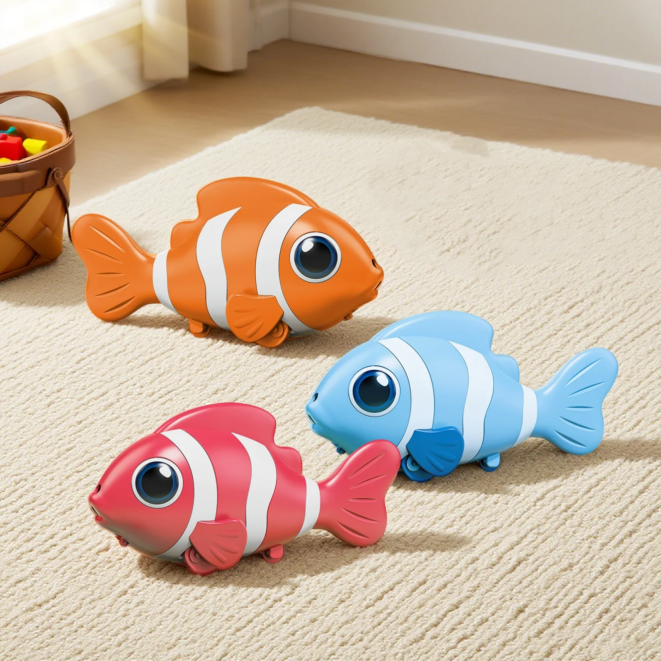 Walking Fish Baby Toy - Infant Tummy Time & Learning Crawl/Walk Toy for Babies, Musical & Developmental, Ideal 1st Birthday Gift