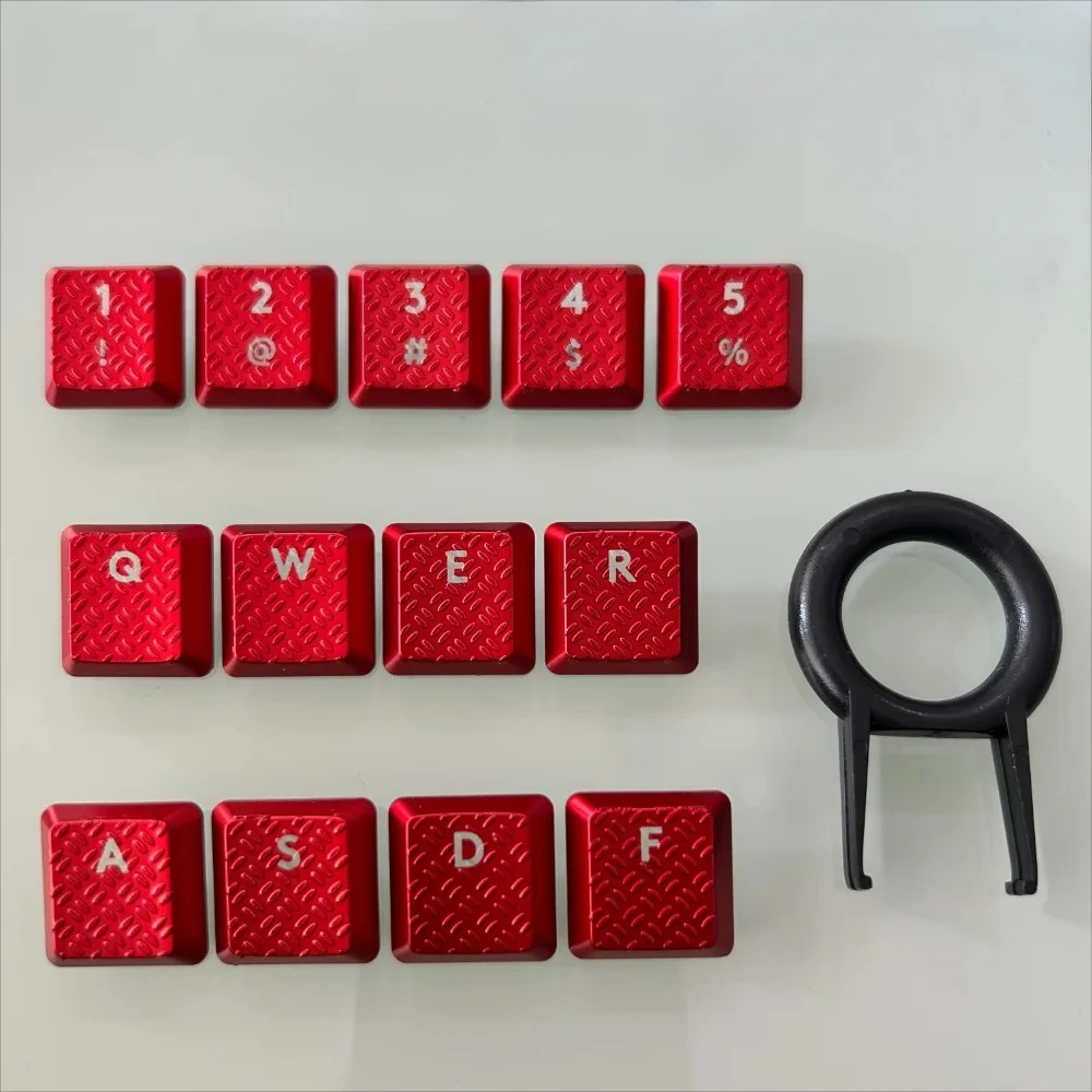 

DIY Red translucent keycaps compatible with Logitech G913 G915 G813 G815 TKL gaming mechanical keyboard, anti slip
