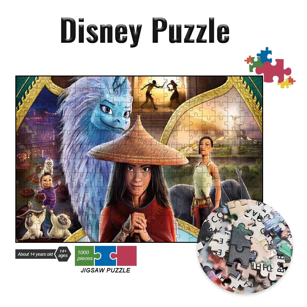 

Disney Princess Raya Jigsaw Puzzles Board Games Raya and The Last Dragon Games and Puzzles Hobbies Montessori Learning Education