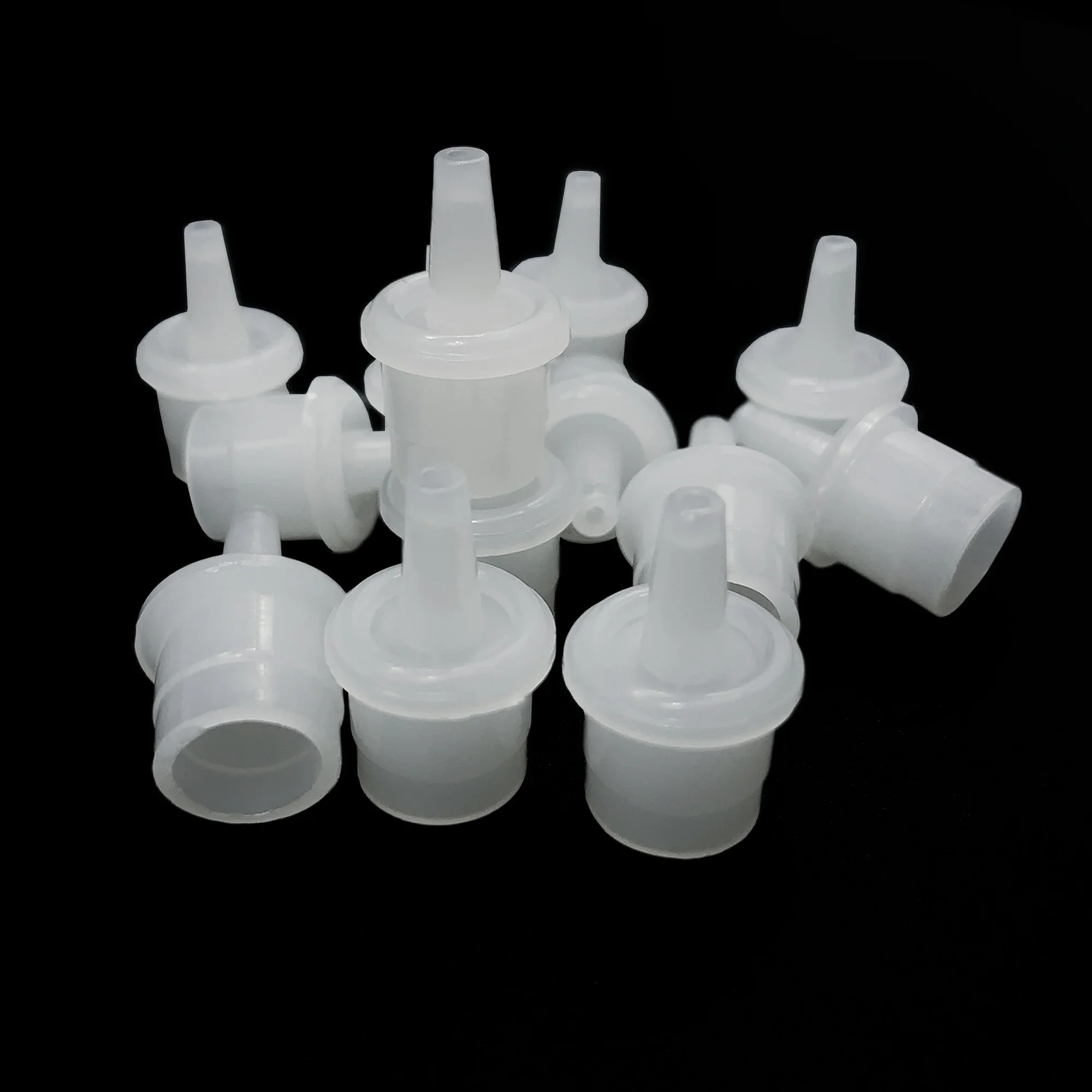 20/50/100pcs Eyelashes Adhesive Glue Cap Universal Eyelash Glue Replacement Bottle Mouth Head Glue Anti-Blocking Caps