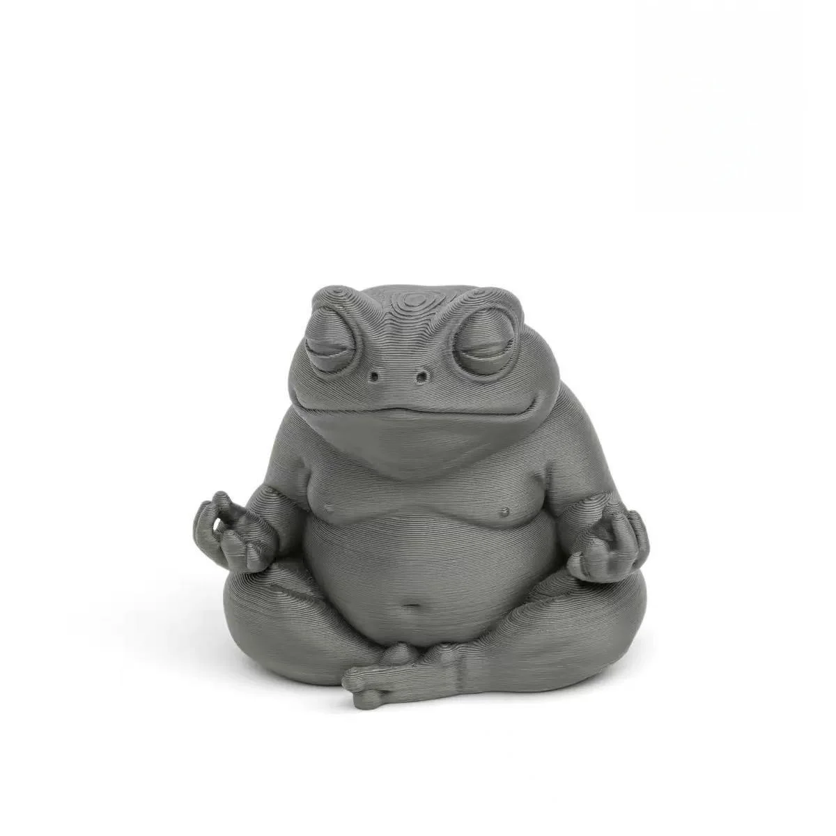 A Chubby Zen Frog, a Meditation Frog, a 3D Printed Decorative Item, Suitable for Home and Office, a Very Good Gift