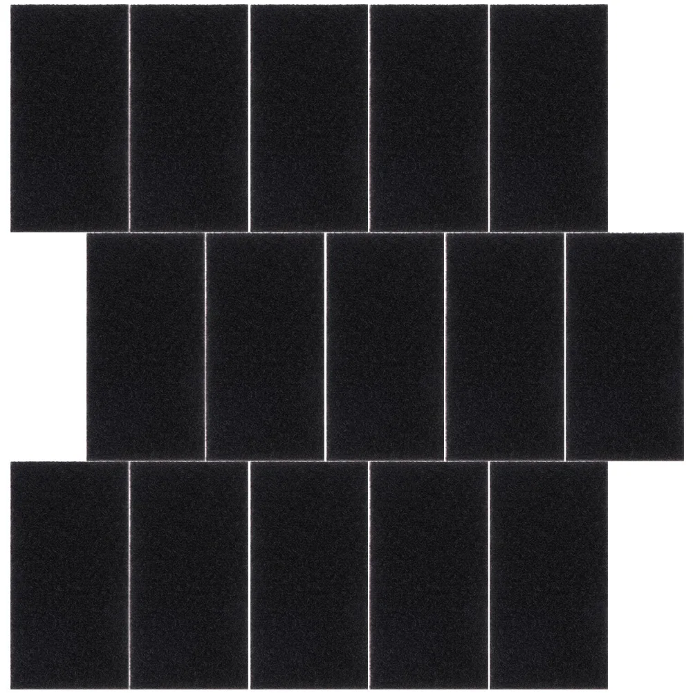 30 Sets Adhesive Tape Strong Double-Sided Hook and Loop Sticky Fastener for Home Office Carpet Rug Wall Computer