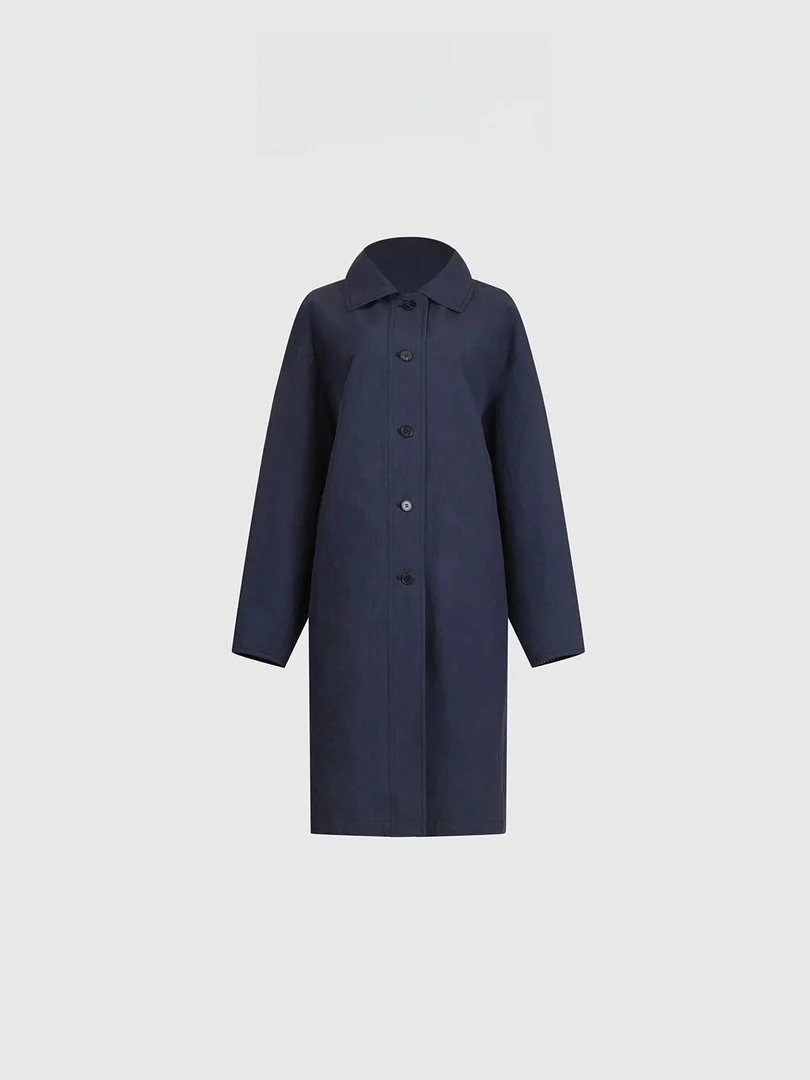 

Повседневный плащ-дождевик Baatone для женщин, модная верхняя одежда из нейлона и хлопка, стандартная длина, на одной пуговице, BGSBD005NK