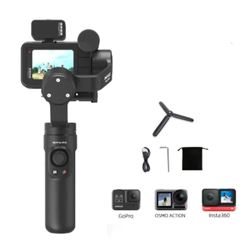 Photography INKEE FALCON Plus 3-Axis Handheld Gimbal Stabilizer For Action Cameras Gopro Insta360