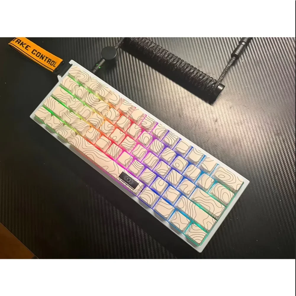 

Side Engraved Keycaps, 108 Keys, PBT, Creative, Personalized, Translucent, Thermal Sublimation, Mechanical Keyboards, OEM