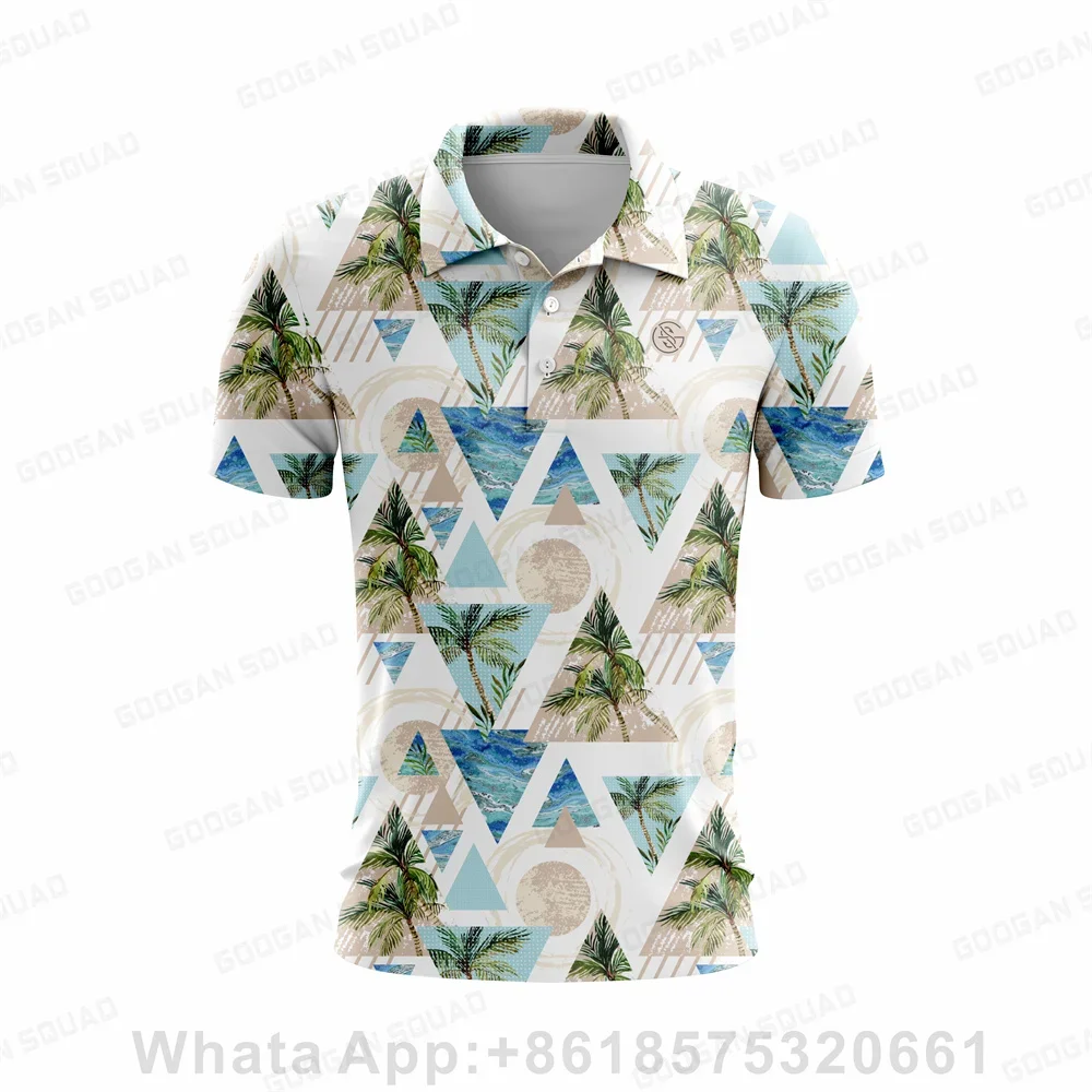 Men's Fashion Printed Polo Shirt Summer Short Sleeve Outdoor Golf Shirt F4 Racing Casual T-shirt Casual Wild Lapel Button Polo view 3