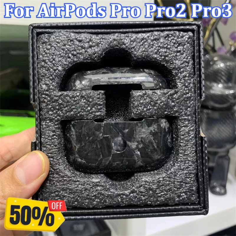 

Carbon Aramid Fiber Case For AirPods Pro Pro2 Pro3 Protection Cover Bluetooth Earphone Ultra Slim Cases