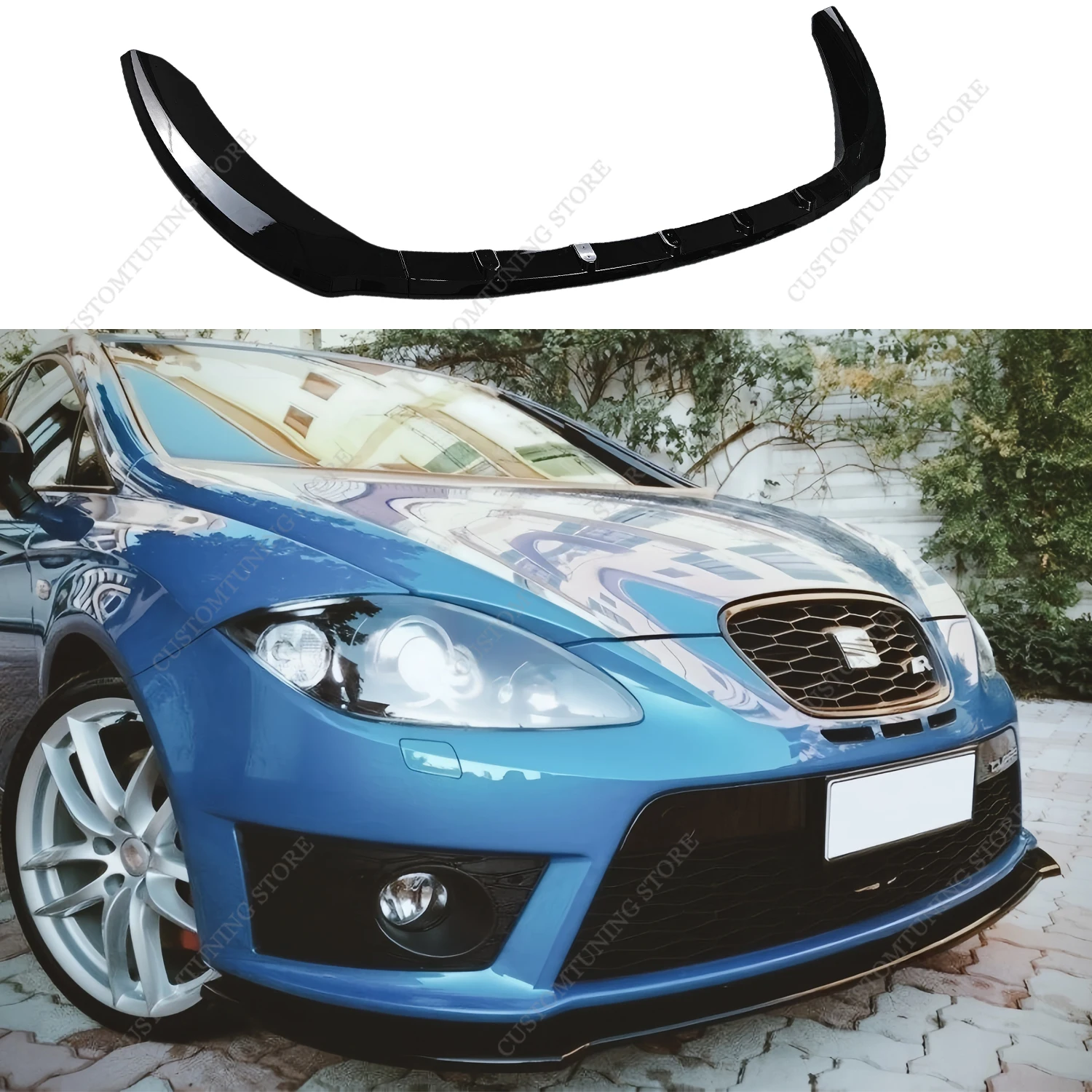 

Для Seat Leon MK2.5 FR Cupra 2010-2012 Лифт Передний бампер Губный спойлер Сплиттер Диффузор Leon MK2 Личная подтяжка Bodykits Тюнинг
