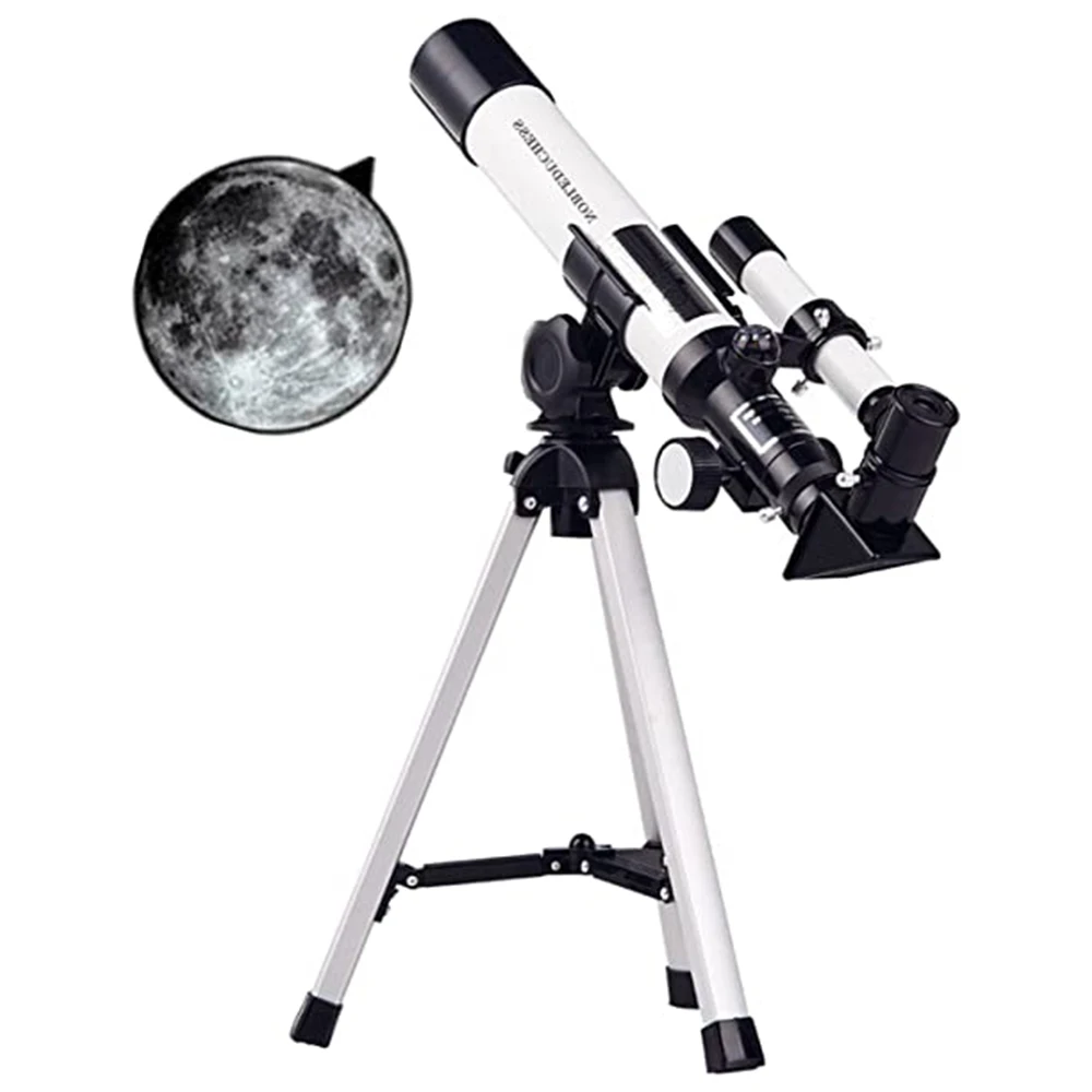 Astronomical Telescope with Two Eyepieces All-optic Glass for Star Watchers Beginners