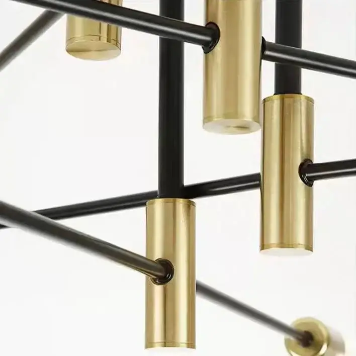 

Золотой и черный средний роскошный светильник, металлический потолочный светильник с полузаподлицо, отель, кафе, бар, гостиная, столовая, спальня, освещение