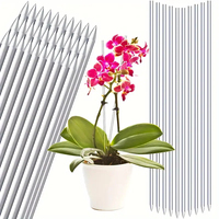 8/15pcs Clear Plant Stakes Garden Stakes, 15.6 Inch Acrylic Orchid Stakes Clear Plant Sticks
