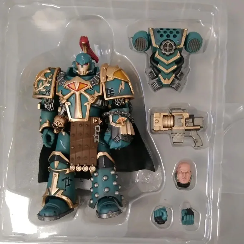 JOYTOY Legion Praetor With Power Fist 1/18 Action Figures Warhammer 40K Sons of Horus Anime 12.4cm Collection Model Mężczyźni Zabawka Prezent